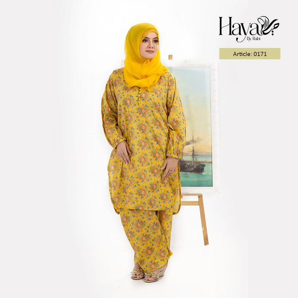 Yellow Razi Lawn Suit 3.5m