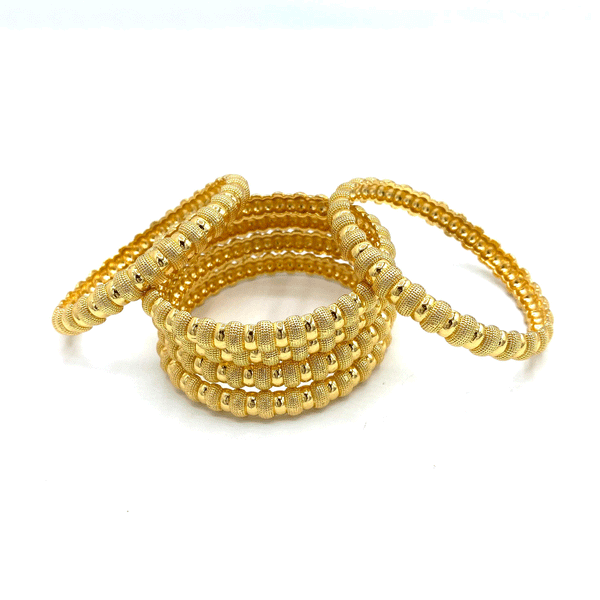 Stylish Golden Bangles (Pair)